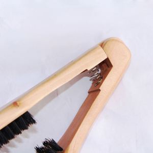 Wooden Handle Folding Cleaning <b>Brush</b> with Soft Boar Bristle - Product Image 6