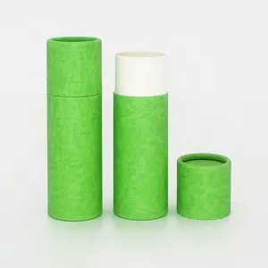 Groothandel Papier Ronde Doos Private Label Cosmetische Potten Bladerdeeg Fles Make-Up Containers Papieren Buis Verpakking