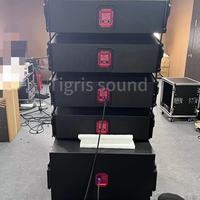 SAWA2 double 12 pouces 2 voies 1200W RMS haut-parleurs de réseau de lignes actifs passifs haut-parleur extérieur Audio de scène professionnel