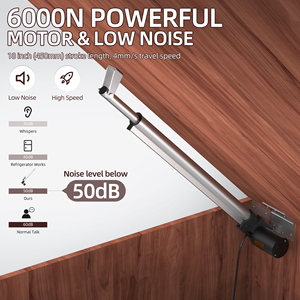 ขายส่งมอเตอร์ไฟฟ้าอุตสาหกรรมแบบเส้นตรง 12v IP54 กันน้ำ แรงขับ 6000n ระยะชัก 18 นิ้ว ได้รับการรับรองมาตรฐาน Rohs และ CE สำหรับระบบอัตโนมัติภายในบ้าน - Product Image 4
