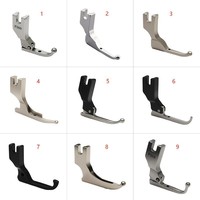 Tissus de mode : Pied presseur simple en métal pour machine à coudre domestique, sans perforation préalable, pour sequins et perles