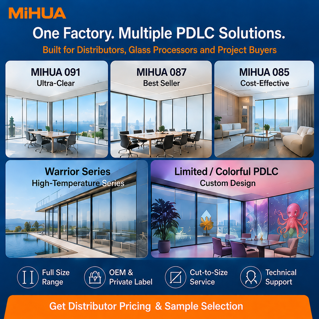 Switchable PLDC Film Red Smart FilmBuilding PDLC Glass Smart Switchable Glass Foil Smart Film for Shower Door