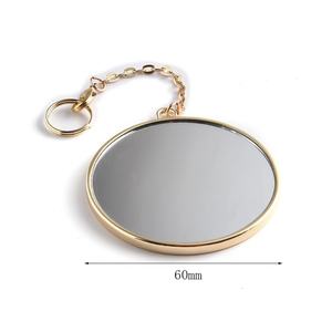 Luxury Fashion Metal Gold Plating High End Round Lady Brand Cosmetic <b>Compact</b> <b>Mirror</b> - Product Image 2