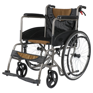 Fauteuil roulant pliable avec sac de rangement, léger, manuel, pour les personnes âgées, pour les voyages - Product Image 3