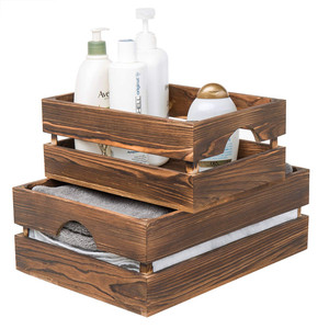 Wholesale Vintage Unfinished <strong>Wooden</strong> Storage Box Cheap <strong>Wooden</strong> <strong>Crates</strong> <strong>for</strong> <strong>Sale</strong> - Product Image 3