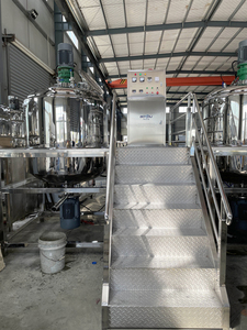 เครื่องผสมสำหรับทำเครื่องสำอาง ขนาด 100 ลิตร-10000 ลิตร  SUS304 มอเตอร์สุญญากาศ เครื่องผสมอิมัลชั่นแบบโฮโมจีไนเซอร์ สำหรับอาหารและสารเคมี เครื่องผสมอิมัลชั่นแบบสุญญากาศ - Product Image 4
