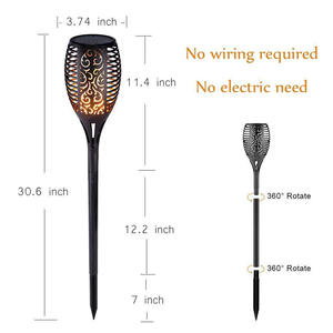 <span class=keywords><strong>Lampe</strong></span> Torche Solaire Étanche <span class=keywords><strong>pour</strong></span> Pelouse, 96 Led, Danse, Scintillement, Extérieur, 1/2/4 Packs - Product Image 4