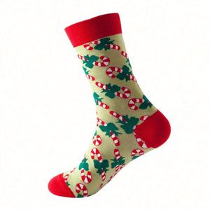 Calcetines Navideños Personalizados al por Mayor, Diseño Jacquard de Santa Claus, Algodón Antibacterial, Casuales, Divertidos, Unisex, para Navidad - Product Image 4