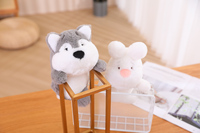 En gros, Peluche animale mixte de 22 cm, type ours, rembourrage en coton PP, mignonne et amusante, anti-stress, pour machine à griffes et machine à pinces