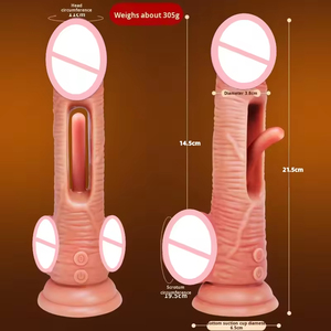 <b>Remote</b> <b>Control</b> Thrusting Dildo <b>Vibrator</b> Soft Silicone Waterproof Sex Toy for Women and Men - Product Image 5
