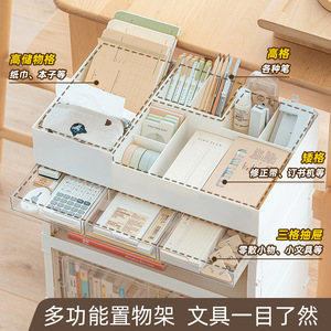 Movable Storage Trolley 4 Layers With Wheels For Kids Books Toys Stationery Organizer Rectangle Standing Type - Product Image 3