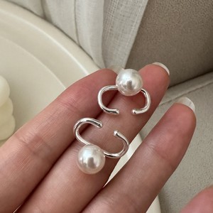 Pendientes de Clip de Plata S925 con Perlas de Agua Dulce Redondas <span class=keywords><strong>Sin</strong></span> Perforación, Joyería para Mujer, Regalo - Product Image 4