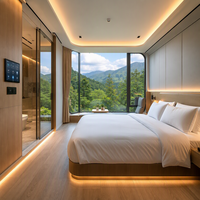 Capsule Spatiale de Luxe E5 – Maison Préfabriquée Modulaire Mobile pour Glamping, Cabine Compacte 28 m² en Acier Robuste avec Fonctionnalités Intelligentes