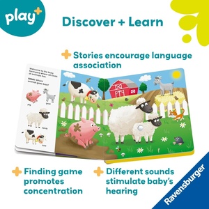 Chi c'è lì? Il primo libro sonoro con animali per bambini stimola la curiosità e l'apprendimento dei più piccoli - Product Image 4