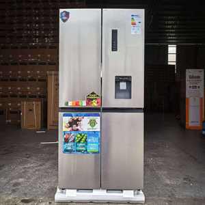 Refrigerador de Puerta Cruzada de Cuatro Puertas con Dispensador de Agua, Sin Escarcha, Compresor de Acero Inoxidable, Gran Capacidad - Product Image 1