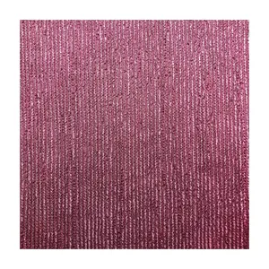 New Trends Shiny Slight Twist Vertical Bar 99%polyester 1%spandex Piece Dyed 3D Jacquard Warp Knitting Fabric For Clothing