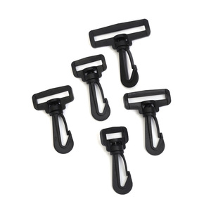 Domai <b>Plastic</b> Swivel <b>Hook</b> Clasp Bag Accessories Luggage <b>Hooks</b> Black 5 Pack - Product Image 1