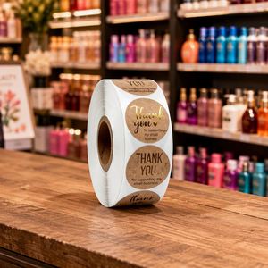 Pegatinas Decorativas FX, Pegatinas Impermeables de Agradecimiento para Cajas de Embalaje, Etiquetas Adhesivas para Cartas, Rollo de Papel para Pegatinas Personalizadas - Product Image 2
