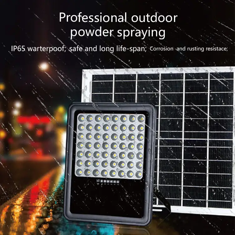 2023 50 100 200 300Watts 50w 100w Outdoor Garden Street Solar Floodlight LED Flood Light