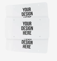 Inserts promotionnels pour plaques d'immatriculation avec logo personnalisé – Support publicitaire à clipser pour véhicule automobile
