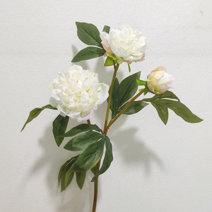 Nuovo Design Economico: Fiore di Peonia Artificiale a 3 Teste in Seta Rosa e <span class=keywords><strong>Rossa</strong></span>, 96cm, per Matrimoni, Pasqua e Natale - Product Image 6