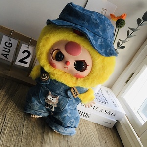 Vêtements pour poupées en peluche 400% : Salopette à poches motif chat cinq étoiles avec chapeau, tenue de déguisement en tissu mignon, emballage en sac en filet, <span class=keywords><strong>14</strong></span> <span class=keywords><strong>ans</strong></span> - Product Image 4