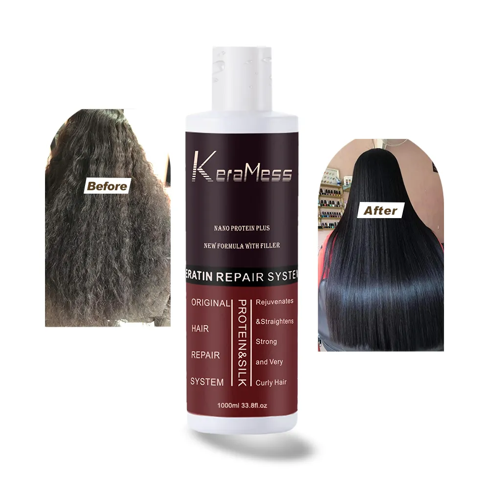 Keramess Hair Smoothing Treatment Straightening Brazilian Keratin Treatment for Frizz Curly Hair
