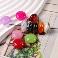 Cuentas Redondas Planas de Acrílico con Diseño de Mármol de 18 mm, Cuentas Sueltas para Hacer Pulseras y Collares, Venta al Por Mayor, OEM