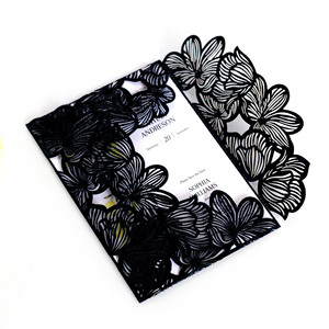 Sobres láser personalizados Invitaciones <span class=keywords><strong>de</strong></span> compromiso Boda <span class=keywords><strong>Bautizo</strong></span> Ahueca hacia fuera Tarjeta <span class=keywords><strong>de</strong></span> felicitación Invitaciones Sobres - Product Image 5