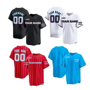 Custom Made Unisex <b>Baseball</b> Softball Two Button Jersey Plus Size Breathable Lightweight Anti-Bacterial Quick Dry Team Wear 100% - Product Image 5