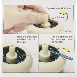 Outil de pose de perles en plastique avec bol rotatif pour la fabrication de bijoux DIY, bracelets et colliers - Product Image 2