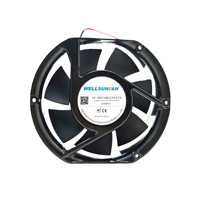 Ventilateur de refroidissement CPU WELLSUNFAN à haut débit d'air, 7 pouces, micro-miniature, DC17251, cadre en aluminium pour boîtier d'ordinateur, refroidisseur CPU fin