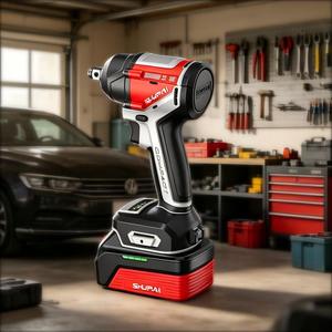 350Nm Brushless Cordless Impact Wrench 1/2 Inch 20V Lithium <b>Battery</b> With Charger for Car Tire Repair JP-BS35X Compact Design Ide - Product Image 1