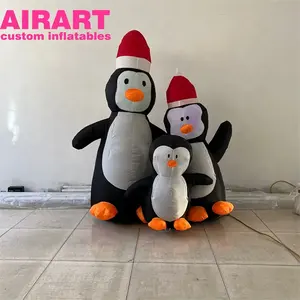 Indoor/ Outdoor Decoratie Opblaasbare Pinguïn Opblaasbare Pluche Pinguïn Cartoon