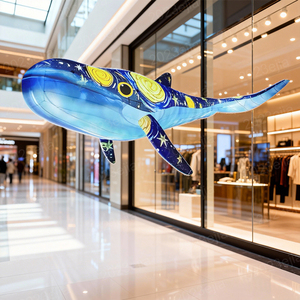 Palloncini Gonfiabili a Tema Marino: Polpo Volante, Cavalluccio Marino, Pesce Tropicale, Prodotti in Pellicola di Alluminio Riempiti di Elio con Telecomando - Product Image 4