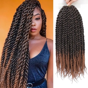 Extensions de cheveux synthétiques 14 pouces pour tresses africaines, <span class=keywords><strong>Havana</strong></span> <span class=keywords><strong>Twist</strong></span>, 12 mèches épaisses, trame simple, 80g - Product Image 1