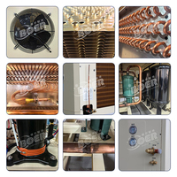 Système de refroidissement BOER, unité de condensation industrielle avec compresseur frigorifique semi-hermétique, adapté au stockage en chambre froide