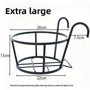 Supporto per Fiori da Interno <span class=keywords><strong>in</strong></span> <span class=keywords><strong>Ferro</strong></span> <span class=keywords><strong>Battuto</strong></span> Stile Nordico per Orchidee e Pothos, Nessun Assemblaggio Richiesto - Product Image 5