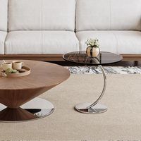 Table basse flottante UFO |   Table basse et table d'appoint pivotantes en marbre de style minimaliste italien pour petits espaces