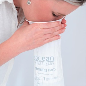 Bolsa de vómitos desechable PE de viaje en avión al por mayor, bolsa de vómitos/orina, bolsa de plástico portátil para enfermedades médicas hospitalarias - Product Image 3
