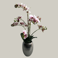 Haute Qualité Artificielle Plante En Pot Orchidée Fleur Artificielle Orchidée Bonsaï Fleur Avec Pot Plantes Artificielles Décoration