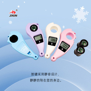 Contador de cuentas digital Jixin con brújula, conteo manual, portátil, de mano, color macaron 22201 - Product Image 1