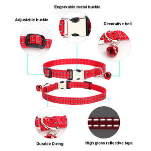 <span class=keywords><strong>Collar</strong></span> Inteligente Reflectante para Gato, de Liberación Rápida, con Hebilla de Seguridad, <span class=keywords><strong>Collar</strong></span> de Nailon para Gato Pequeño con Campana - Product Image 2