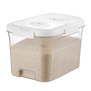 New Insect-Proof Moisture-Proof Rice Bucket Flour Storage Tank Cat Dog Food Cereal Container <b>Bins</b> with Sliding Cover - Product Image 1