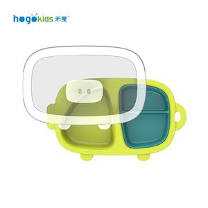 <span class=keywords><strong>Hogo</strong></span> – assiettes et couvercles en Silicone colorés sans BPA pour bébé, assiettes à dîner pour enfants - Product Image 1