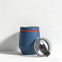 Gobelet sous vide en acier inoxydable 12oz en forme d'œuf, tasse à vin isolée sans BPA, gobelet à vin à Double paroi