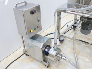 Petit homogénéisateur en ligne à cisaillement élevé pour cosmétiques avec capacité de broyage, roulement et boîte de vitesses, pompe émulsifiante de 50 L - Product Image 2