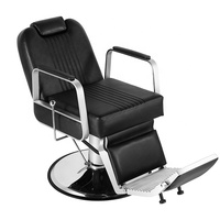 Fauteuil de Barbier Noir Robuste pour Salon de Coiffure – Équipement Professionnel – Vente Directe Usine