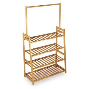 3-Tier Display Bloempottenhouder Bamboe Plant Stand Rack