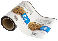 Rouleau de film d'emballage alimentaire personnalisé pour gâteaux, impression numérique, surface haute brillance, matériau laminé PE/OPP/PET/CPP/BOPP